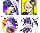 高彩度蛍光色の一枚絵,立ち絵,SDキャラを描きます アイコンや立ち絵等幅広く対応致します！ イメージ9