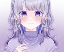 アイコンイラスト制作します 配信活動やSNSアイコンに( ¨̮ ) イメージ1