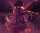 小説の挿絵、表紙をお描きします 可愛くてグロテスクなイラストで目を惹きましょう！ イメージ2