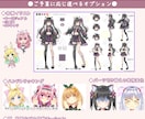 全工程！フルオーダーでLive2Dモデル制作します 安心の一括制作！こだわりのモデルでVtuberデビュー★ イメージ5