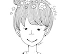 シンプルな似顔絵描きます SNS用の似顔絵に迷っている方にオススメです イメージ1