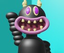 3Dオリジナルキャラクターを制作します 可愛いキャラからスカルプトによるリアルなデザインも！ イメージ2