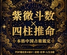 紫微斗数×四柱推命で鑑定します 台湾・香港で信頼される本格中国占術で鑑定します イメージ1