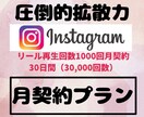 月契約:Instagramリール毎日拡散します お値打ちに毎日30日間リールを1000回数増加します。 イメージ2