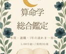 算命学の総合鑑定で本質と転機を読み解きます 5000字超の鑑定レポート＋ご質問2往復つき イメージ1