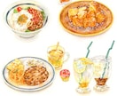 商用◎水彩で食欲をそそる食べ物のイラストを描きます 広告・挿絵・メニューに。ラフ修正無制限、ヒアリングが得意です イメージ7