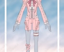 キャラクターの衣装デザイン画作成します 実績作りの為に１２月まで最低料金で対応しております。 イメージ4