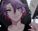 アイコン用などのイラストお受けいたします バストアップのましかくイラストお受けいたします イメージ2