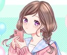 ガーリーキュートな女の子イラストお描きします かわいいアイコン・サムネ・立ち絵★ボーイッシュ女子や男性も◎ イメージ1