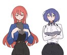 頭身高めのイラストが描けます キャラ指定、2次創作は不可です。 イメージ3