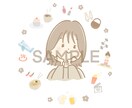 SNSアイコン＊ゆる可愛いイラストを描きます 写真を元にイラストをお描きします！ イメージ4
