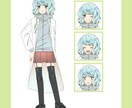 動画やTRPGに！立ち絵のイラスト描きます キャラクターデザインも承ります。表情差分大歓迎です！ イメージ1