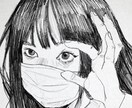 リクエストに応じて、人物を描きます モノクロで雰囲気のある、お洒落なイラストです。 イメージ5