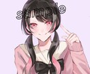 目に飛び込む♪アイコンイラストを描きます ご依頼主様のキャラクターの魅力を引き立てれるよう描きます♪ イメージ1