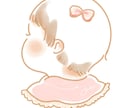 ファーストカットのイラストかきます せっかくならお子様の大切な成長を可愛く残しませんか？ イメージ2