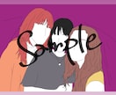 線画を用いた人物のイラスト作成いたします SNSのアイコンなどにご利用ください☺︎商用利用可 イメージ4