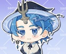 商用OK！ミニキャラのステッカー風アイコン承ります オリジナルキャラクターをかわいいSNSアイコンに致します！ イメージ2