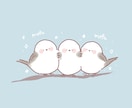 ゆるくて可愛い動物イラスト作成します 大切な家族も可愛くデフォルメ!ゆる～い動物があなたを癒す♪ イメージ1