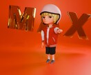3DCGで世界に１つだけのキャラクターを作ります ご自身を3Dキャラクターにしてみませんか？？ イメージ3