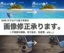 SNSやブログで使う写真の画像修正承ります 現役Webデザイナー兼レタッチャー、兼ブロガーが作業します。 イメージ1