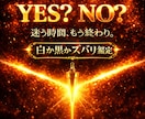 イエスノー占い❗️迷った時はズバリ鑑定いたします 迷わない!ためらわない!白か黒か！アドバイス付きで占います！ イメージ1