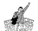 あなたの思い出の写真を可愛い線画イラストにします シンプルさとPOPな可愛さが魅力的なイラストです イメージ4