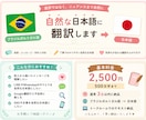 ブラジルポルトガル語を自然な日本語に翻訳します 直訳ではなく気持ちまで伝わる自然な翻訳 イメージ1
