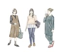 垢抜け/こなれ感♪ファッションイラスト制作ます 【広告/Web/雑誌◎】見た人がときめくようなコンテンツに！ イメージ3