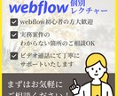 初心者歓迎！webflowの構築方法を教えます ビデオ通話にて使い方＆疑問を丁寧にサポートいたします！ イメージ1