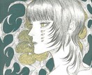 美しい人物画×模様を描きます 美しい人物画で他には無い1品を イメージ6