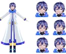 オリジナルイラストを3D化します VRChat，Vtuberで使用するアバターを作製します！ イメージ7