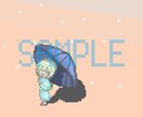 ドット絵・pixelart制作します SNS・自画像・キャラクター・アイコンなどお好きなシーンに！ イメージ4