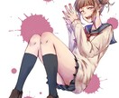 Twitter等のアイコンをお描きします 通常等身バストアップ or SDキャラで描きます。 イメージ1