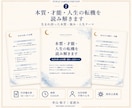 本質・才能・人生の転機を読み解きます 生まれ持った本質・強み・人生テーマを一冊の星読み鑑定書に イメージ1