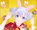 可愛い女の子のイラストを作成します 最短2日♡アイコン、一枚絵、ミニキャラをお手頃価格で♡ イメージ2
