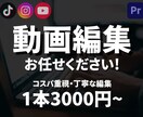格安で丁寧に動画編集します TikTok, Instagram, YouTubeなど様々 イメージ1