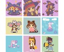 1ヶ月間専属でドット絵描きます スタンプ・アイコン・立ち絵・動画素材等、沢山絵が欲しい人に イメージ6