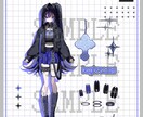 衣装デザイン可！キャラクターの立ち絵を制作します 頭からつま先までを含めたフルカラーのイラスト イメージ7