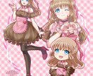 3点セットイラストお描きします 何でも使える3点セット！配信用やグッズ用などに＊ イメージ5