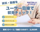 資料・動画をユーザー目線で初見チェックします 伝わりやすさ・疑問点・想定質問をPDFで報告 イメージ1