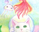 色鉛筆やペン最近は液タブの練習をしています 温かみのあるふんわりとしたイラスト イメージ1