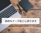 テープ文字起こしします 面倒なテープ起こしの作業を迅速且つ正確に代行いたします。 イメージ1