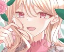 かわいくてふんわりした女の子お描きします かわいいお花も一緒に描きます！ イメージ1