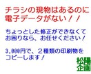 チラシなどの２種類の印刷物の複製（コピー）作ります 現物はあるけどデータがなくてお困りなら、お任せください！ イメージ2