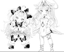 漫画のようなモノクロイラスト制作します 漫画化したような魅力的なモノクロイラストを描きます イメージ5
