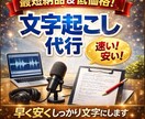 修正対応◎コスパ重視の文字起こしします 最短対応＆低価格で高品質に仕上げます イメージ1