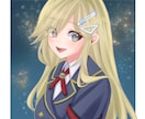 配信用歓迎見栄えする透明感のある1枚絵お描きします プレゼント・歌ってみた・グッズ化など用途色々！短納期可！ イメージ2