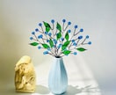 色鮮やかなブルーのかすみ草のスワッグを作ります お部屋に彩りを加えるアレンジフラワー イメージ2