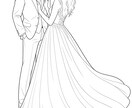 即納】おしゃれな線画イラスト描きます スピード重視で対応させていただきます！ イメージ2