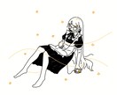 女の子キャラのアイコンを描きます わかりやすく判別しやすい絵柄で皆様のプロフィールを彩ります！ イメージ5
